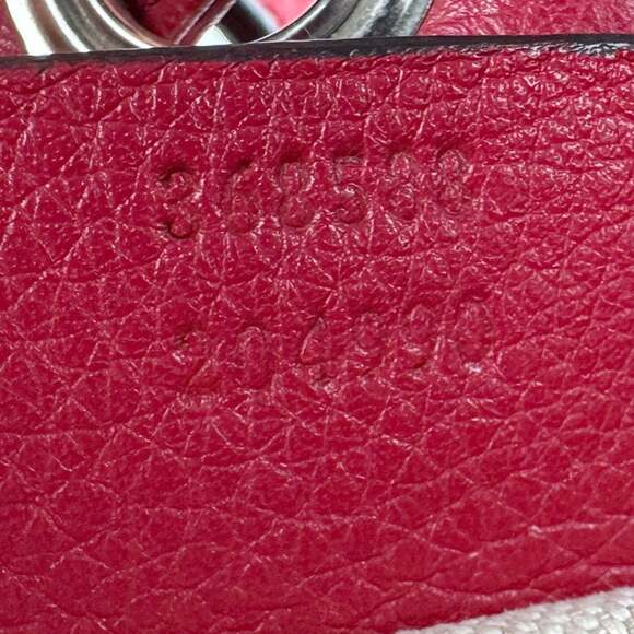 GUCCI Red Leather Backpack main image 11